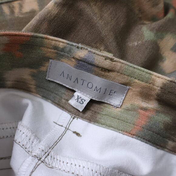 ANATOMIE Camo Karo Cargo Pant Camouflage Brown Green Casual Women's XS - Picture 8 of 10